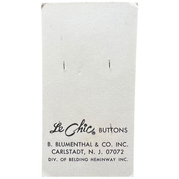 Vintage Le Chic Tortoise Striped Buttons Blumenthal NOS 4 Count - Picture 2 of 2